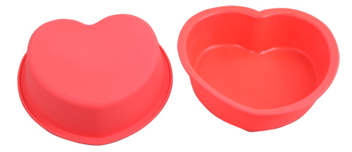 silicone heart cake cup