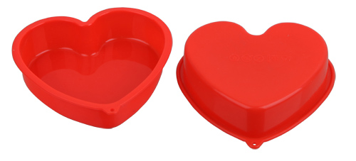 silicone heart cake cup