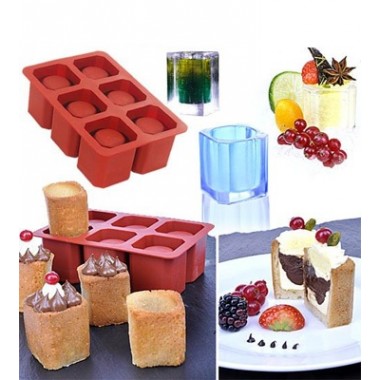 Silicone ice glass