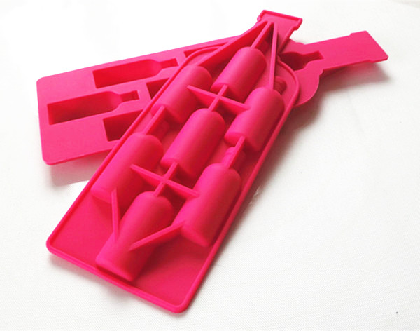 silicone bottle ice tray