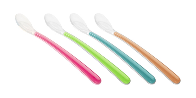 Silicone baby spoon